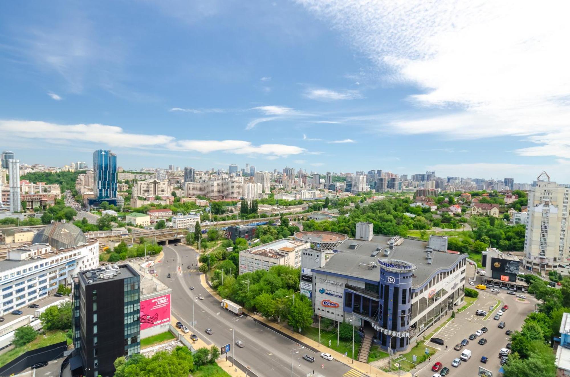 Petrovdom 205-206 Panoramic City View Apartments At Rc Kvartet, Central Railway Station Kiev Ngoại thất bức ảnh