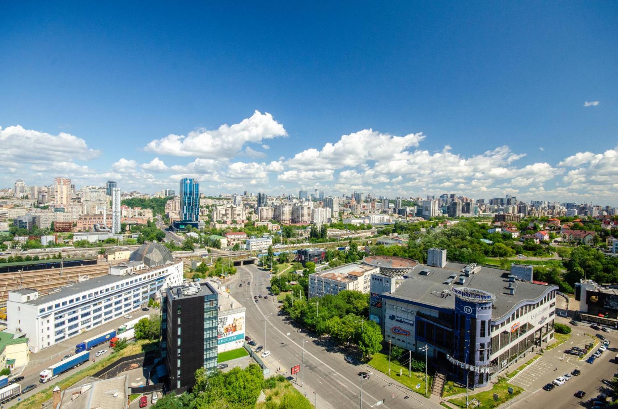 Petrovdom 205-206 Panoramic City View Apartments At Rc Kvartet, Central Railway Station Kiev Ngoại thất bức ảnh